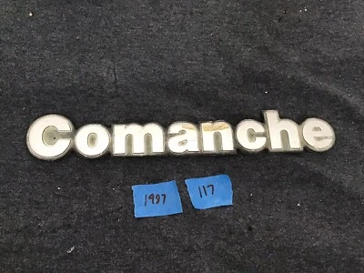 1987 1988 1989 1990 1991 1992 Jeep Comanche Silver Fender Emblem (117) Foto 1 de 4