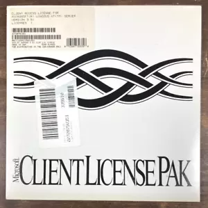 Microsoft Client License Pak Only No Media Windows NT Server Version 3.51 Sealed - Picture 1 of 4