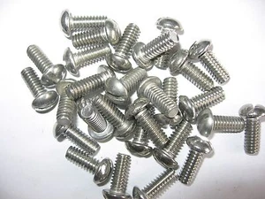 500 pcs.) 1/4"- 20 x 5/8" Stainless Steel Slotted Round Head Machine Screws - Picture 1 of 2