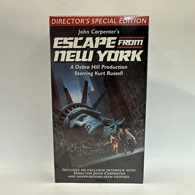 Escape From New York VHS factory, sealed Watermarks Director's Special Edition - Image 1 of 4