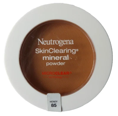 Neutrogena SkinClearing Mineral Powder Honey #85 Includes Mirror Oil-Free NEW - Image 1 of 2
