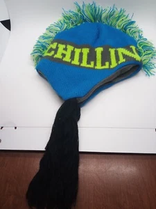 Chillin Mohawk Knit Winter Hat Medium - Picture 1 of 2