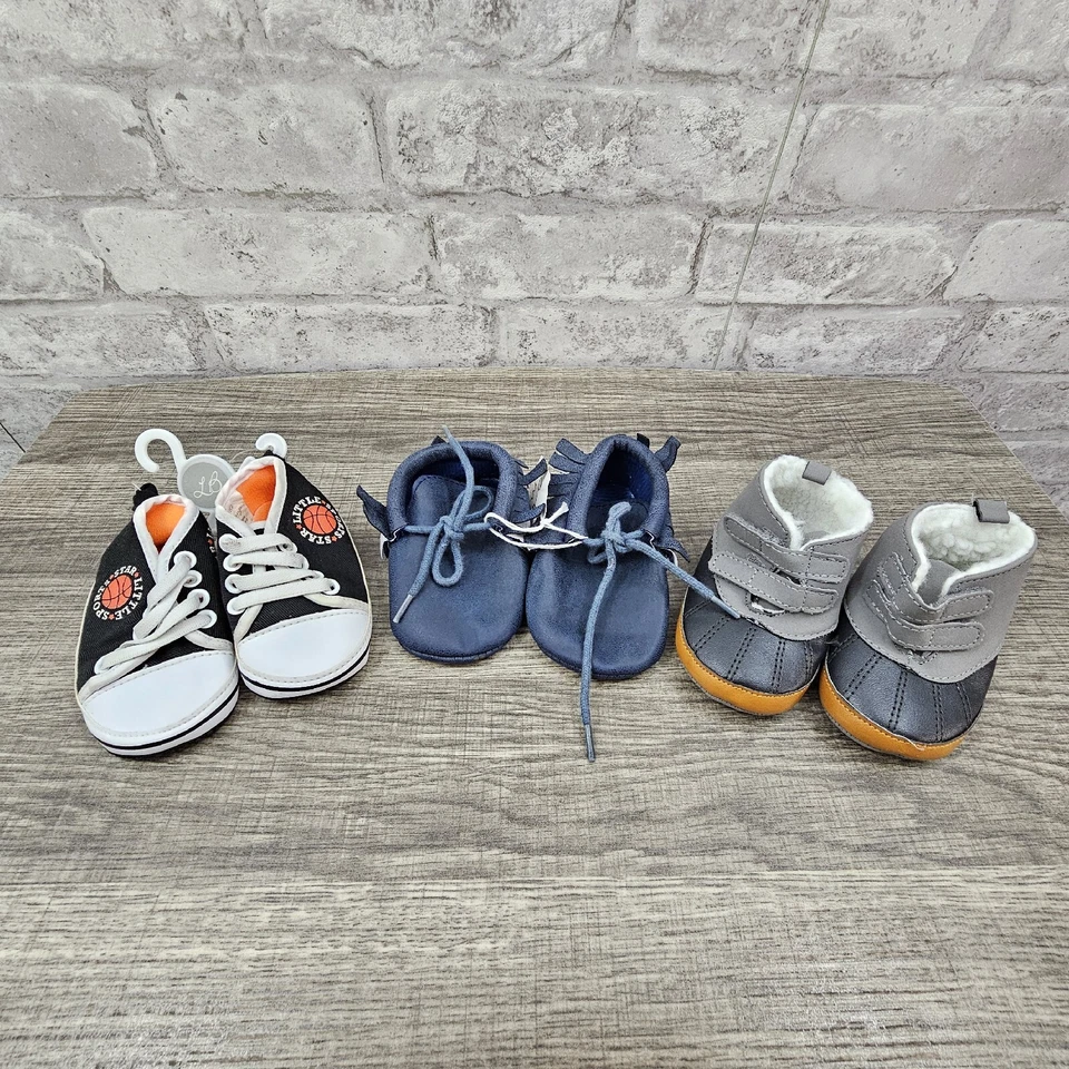 Lote de 3 zapatos infantil niño talla 2 0-3 meses Foto 1 de 4