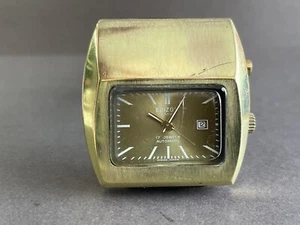 Vintage Rare EDIZON BACK LIGHT Watch Size GOLD PLATED Automatic R15 - Picture 1 of 12