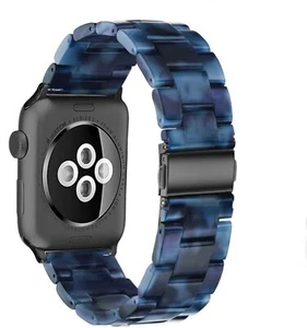 Watch Band 42mm/44mm For Apple 5 ,4 , 3 , 2 Series 1 Stainless Steel Dark Blue - Picture 1 of 12