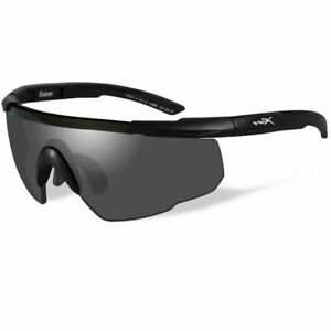 Wiley X Saber 302 Z87 Ballistic Advanced Safety Shooting Glasses Gray Lenses