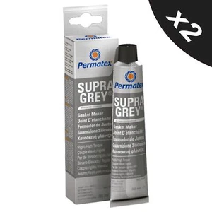 2x guarnizioni istantanee in silicone RTV sigillante alta temperatura grigio 80 ml specifiche OEM - Foto 1 di 7