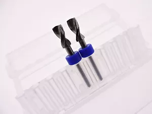 2qty 4.85mm Carbide End Mill Router Bit FR4 CNC Spiral 2 Flute 1/2" L 1/8" Shank - Picture 1 of 2
