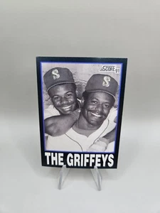 1991 Score Ken Griffey Jr./Ken Griffey Sr. "The Griffeys" Seattle Mariners #841 - Foto 1 di 2
