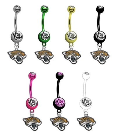 Jacksonville Jaguars Football Belly Button Navel Ring Piercing - Pick Color NEW Cover