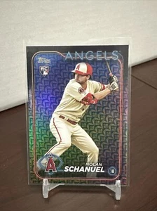 2024 Topps Series 1 Nolan Schanuel Angels Easter Holiday Foil Rookie RC #53 - Picture 1 of 2