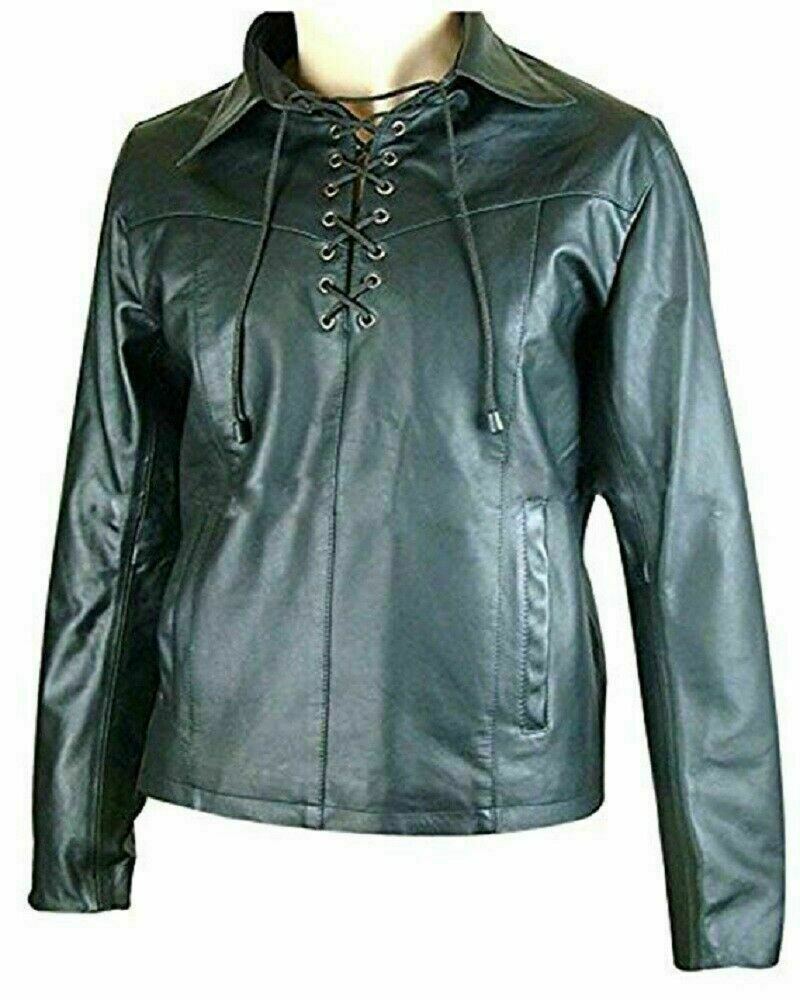 MENS REAL BLACK SHEEP LAMB LEATHER 