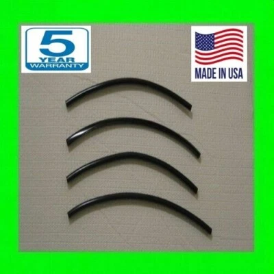 FOR ISUZU 8 INCH BLACK DOOR EDGE PROTECTORS TRIM MOLDING KIT SET 4PC - Image 1 of 4