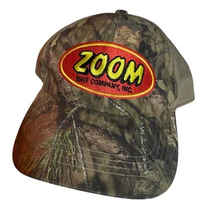 Zoom Lucky Fishing Hat Spring Mossy Oak Bait Hunting Company Advertising - Picture 1 of 10