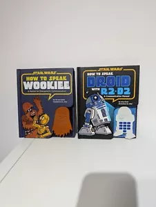 How to Speak Wookiee & Droid - Chewbacca & R2-D2 Star Wars Books - Fully Working - Picture 1 of 8