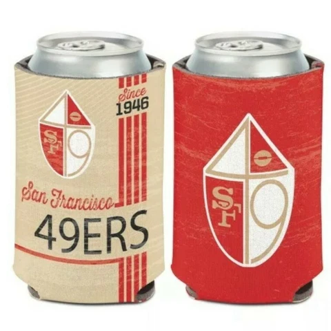 SAN FRANCISCO 49ERS CLASSIC LOGO NEOPRENE CAN BOTTLE COOZIE COOLER KOOZIE Cover