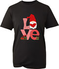 Love Gnome Christmas T-Shirt Santa Gnomes Merry Christmas Xmas Holiday Tee Top