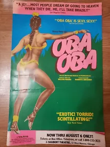 VTG OBA OBA Brazilian Musical At Shubert Theatre Chicago, Poster 14" × 22" Used - Picture 1 of 7
