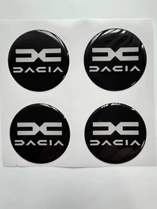 4x Dacia Aufkleber für Radnabenkappen Selbstklebende Embleme für Felgen - Bild 1 von 7