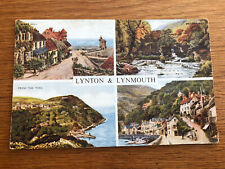 Vintage Postkarte Großbritannien ? ? Lynton & lynmouth 1957 schöne Karte