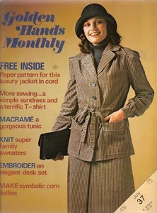 GOLDEN HANDS MONTHLY No.37 July 1975 75 (Knitting Dressmaking Marshall Cavendish - Picture 1 of 2