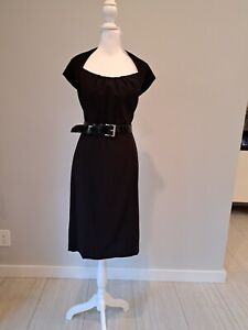 NWT WHBM 16/XL Timeless Classy And Elegant Black Sheath Dress Orig Price $180