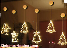 LED Lichterkette  Schneemann Glocke Weihnachten Xmas Innen Fenster Licht DE