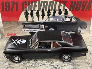 GMP 1971 Chevrolet Nova Matte Black Death Proof 1/18 1 of 792 - Picture 1 of 8