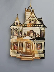 Vtg Bing & Grondahl "The First Victorian Doll House" Brass Christmas Ornament - Picture 1 of 4