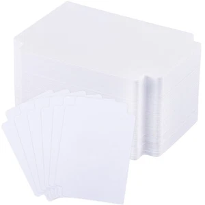 White Trading Card Plastic Divider Cards Sorting Tray Playing Separator Organ... - Picture 1 of 6