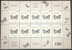 ÖSTERREICH 2025 WEIßDOLCH-BLÄULING KLEINBOGEN 10x 1,20€ / AUSTRIA SHEET NEW MNH! - Bild 1 von 2