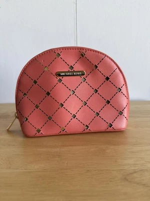 Bolso de cosméticos Michael Kors coral/rojo y dorado Foto 1 de 4