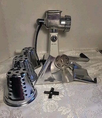 Rival Grind O Mat & Shred 395 Blanco Vintage Retro Foto 1 de 4