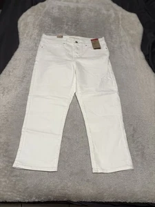 Jeans Levis 311 Shaping skinny Capris bianco taglia 30 pantaloni nuovi - Foto 1 di 9