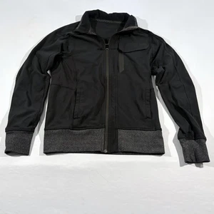 Lululemon Luon Mens Vent Tech Zip Jacket Active Magnetic Pocket Black Sz S - Picture 1 of 11