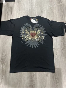 Phat Farm Y2K schwarz Baggy Oversized XL Grafik Tshirt neu mit Etikett - Bild 1 von 4