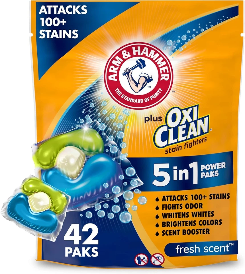 Arm & Hammer Fresh Scent Unit Dose Laundry Detergent - 42 Ct