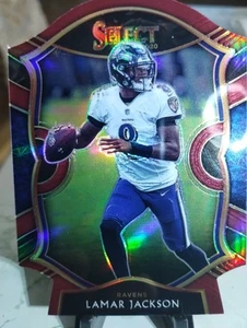 2020 Select Prizm Purple Die Cut #3 Lamar Jackson - Bild 1 von 2