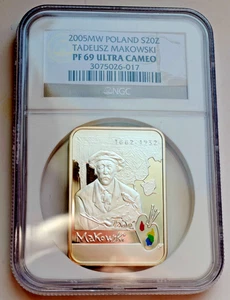 Poland 20 Zlotych 2005, Polish Painters - Tadeusz Makowski, NGC PF 69 - Picture 1 of 4