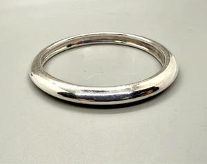 Simon Sebbag Designs SSD 925 Sterling Silver Smooth Plain Bangle Bracelet - Picture 1 of 3