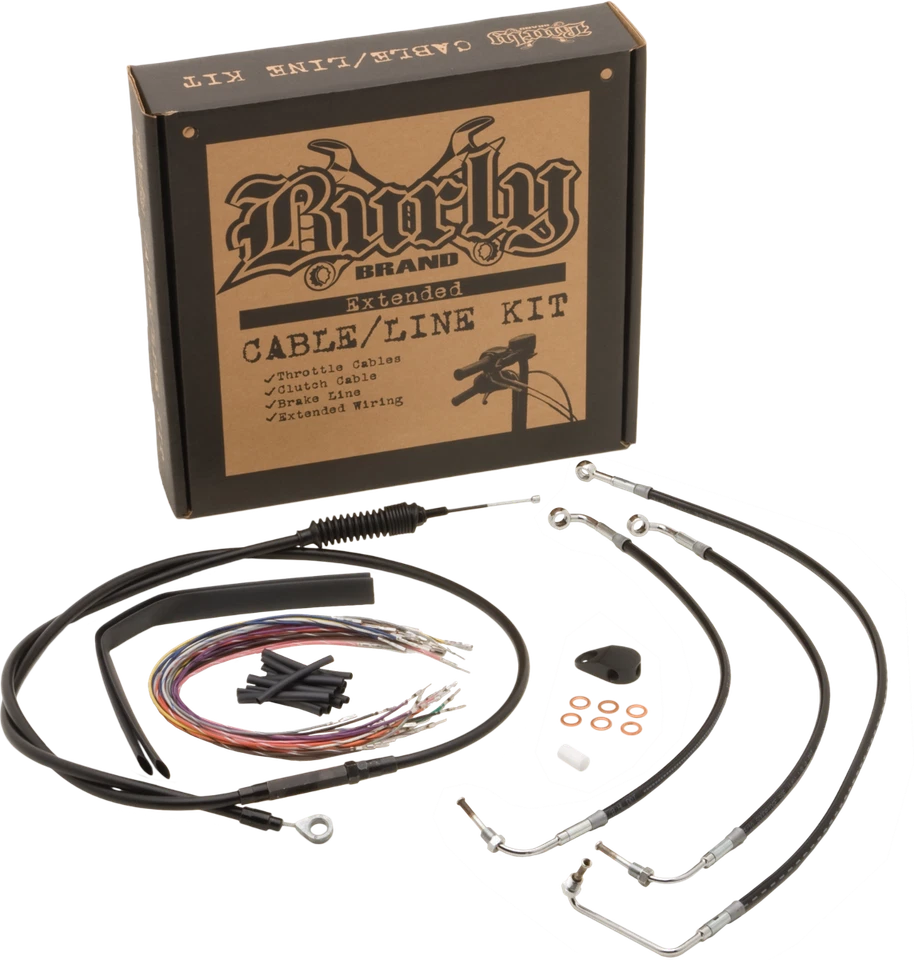 Burly B30-1124 电缆和制动线套件 11-15 Harley-Davidson Fat Boy Lo FLSTFB — 第 1/2 张图片
