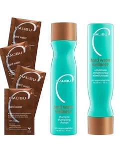 Malibu C Hard Water Wellness Shampoo, Conditioner & Hair Mask Packets 6ct - Picture 1 of 1