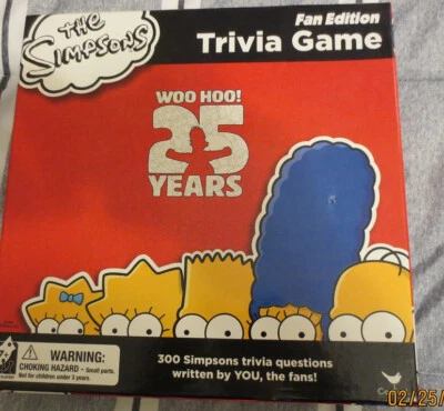 The Simpsons Fan Edition Triva Game 25 years.  complete - Image 1 of 2