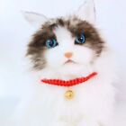 Handmade Pet Necklace Golden Pet Lucky Red Rope Necklace  Spring Festival