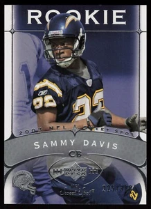 2003 Upper Deck Sweet Spot SAMMY DAVIS Rookie Card RC #/300 Chargers #204 SP - Picture 1 of 2