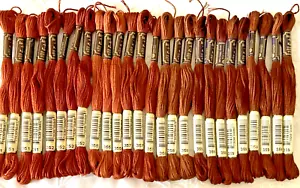 Anchor Stranded Sticktwist Mouline Cotton Floss Lot of 26 Shade Brown Series 350 - Picture 1 of 4