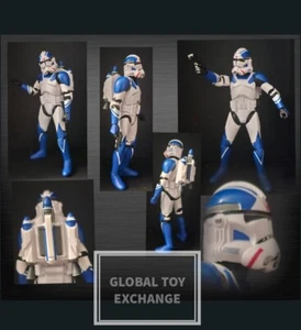 FIGURA HASBRO STAR WARS SERIE NEGRA CLON JET-TROOPER 6 PULGADAS - Imagen 1 de 6