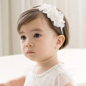 Baby Girls Cute Bow-knot Headband Soft Lace Floral Hairbands Newborn Infant T... - Picture 1 of 5