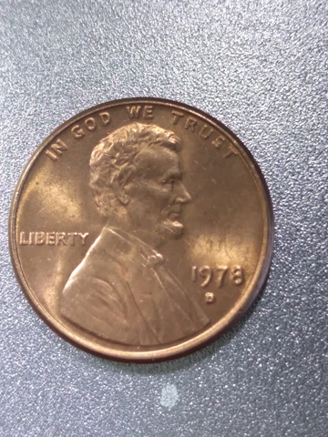 1978D Filled D Error  Lincoln Penny BU Cover