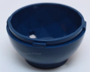 Lego 10x Dark Blue Container Faceted 4 x 4 x 1 2/3 Dragon Egg Bottom - Picture 1 of 3
